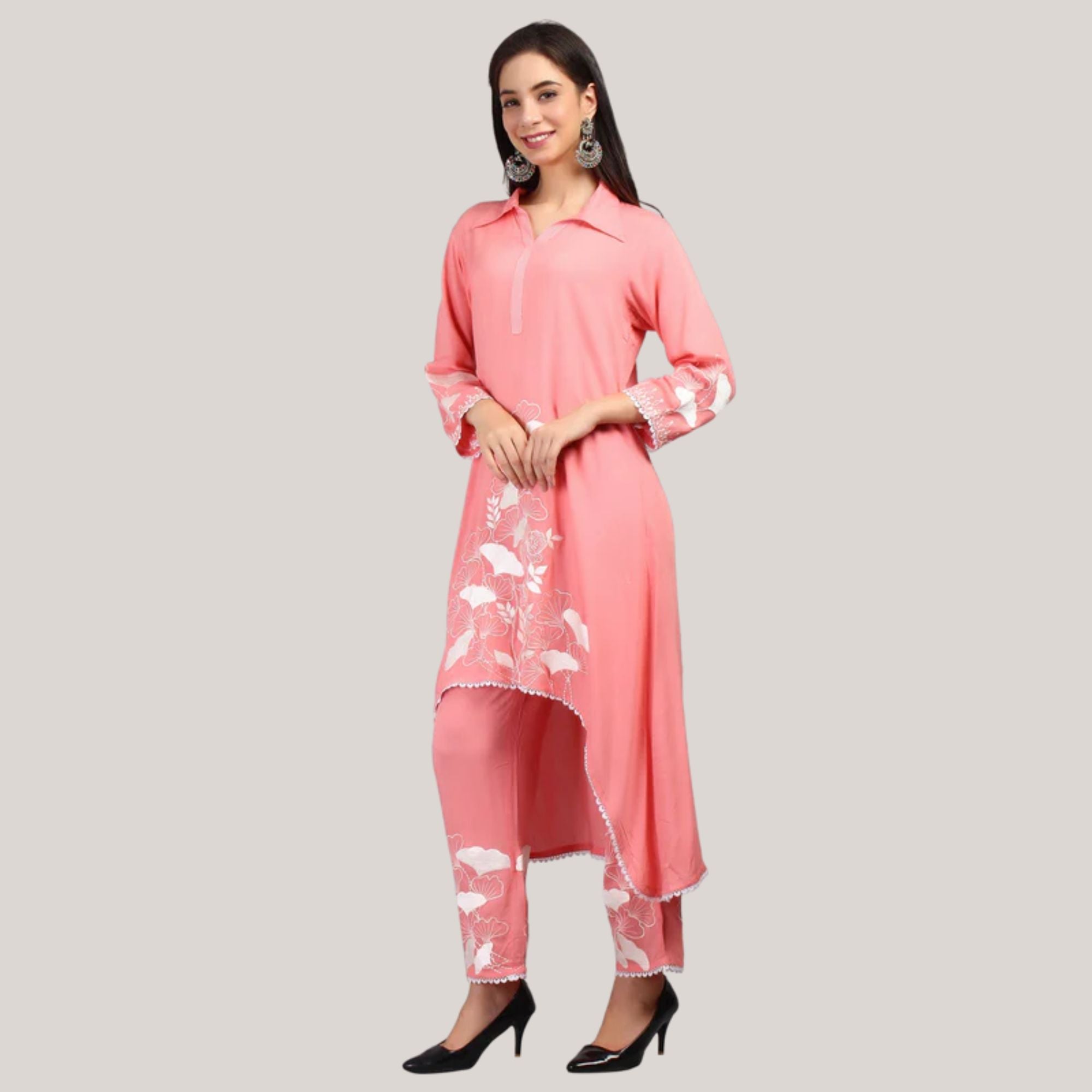 pink Kurti-Pant