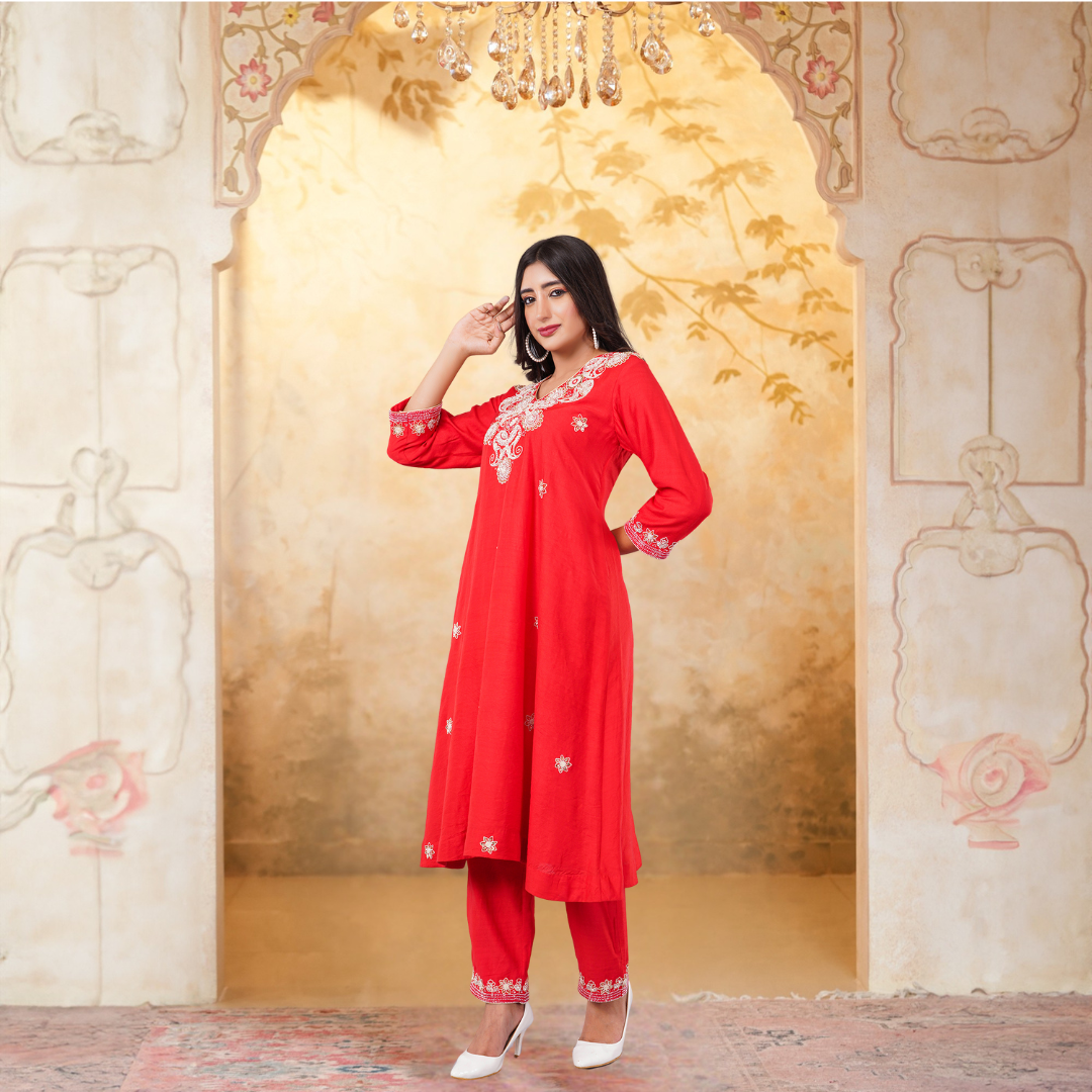 Buy Chanderi Silk Suits