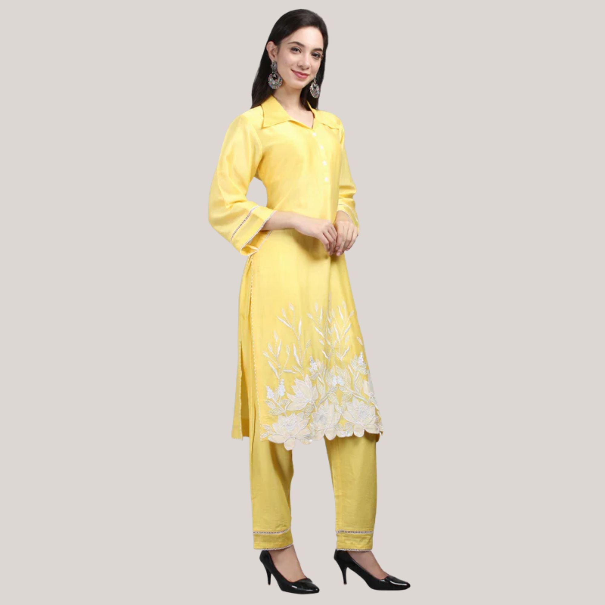 Chanderi Suit Set