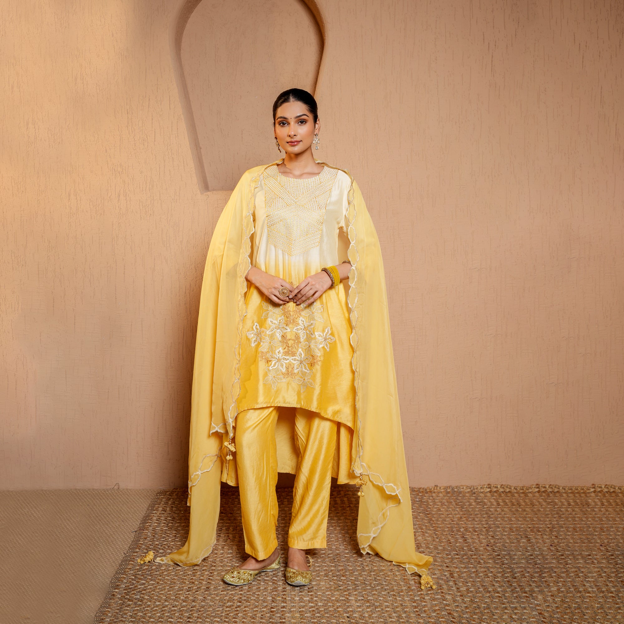 Chanderi kurta