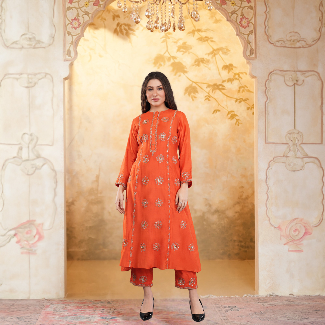Chanderi zari suits