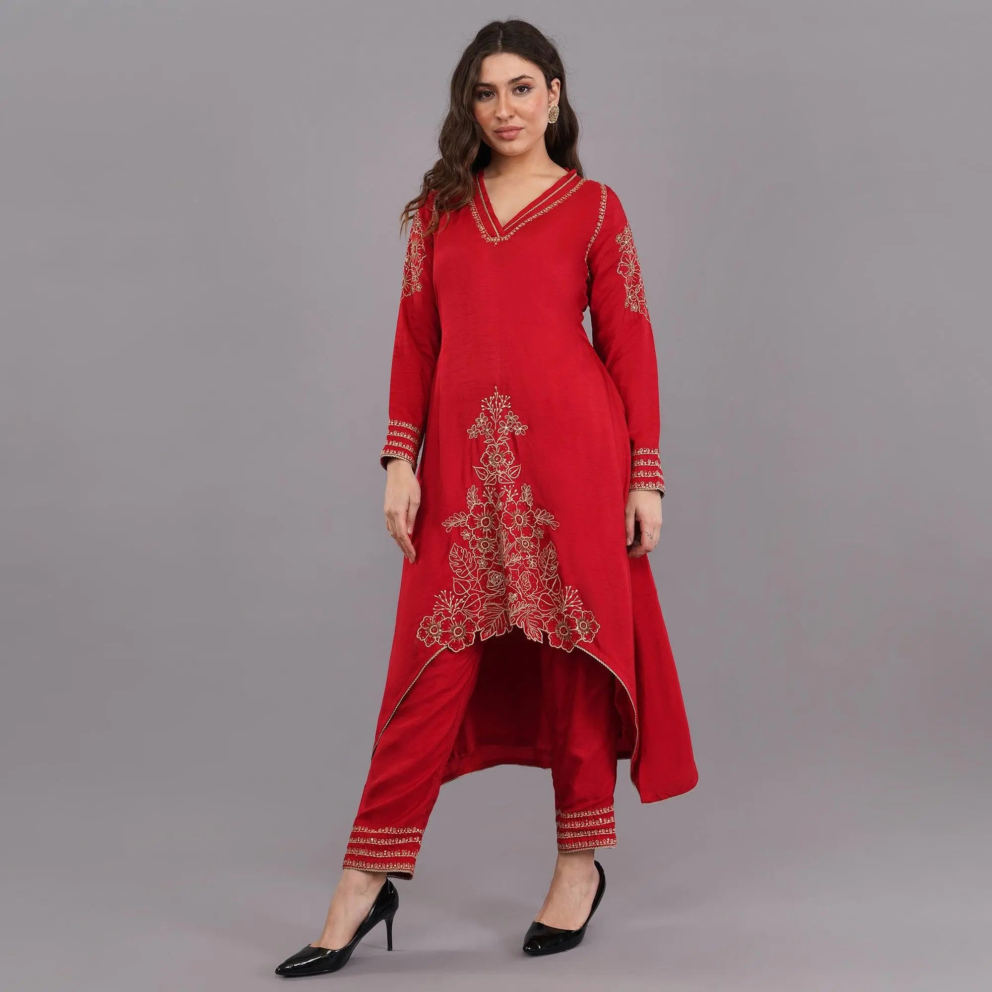 Designer Chanderi suits for women online