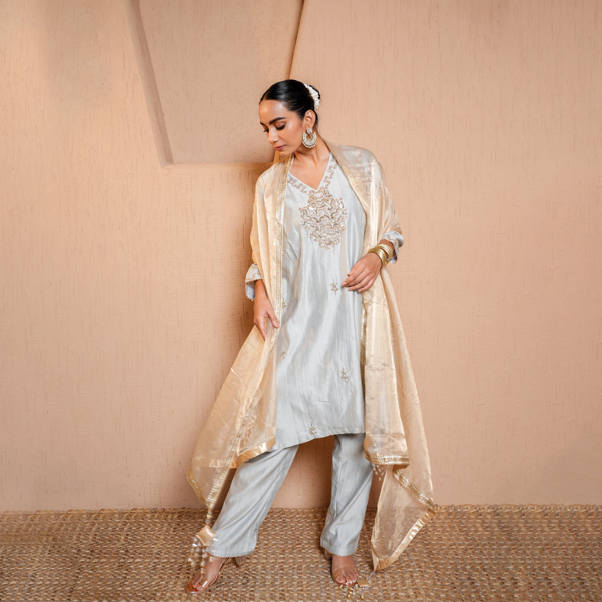kurta_set sequence handwork embroidery