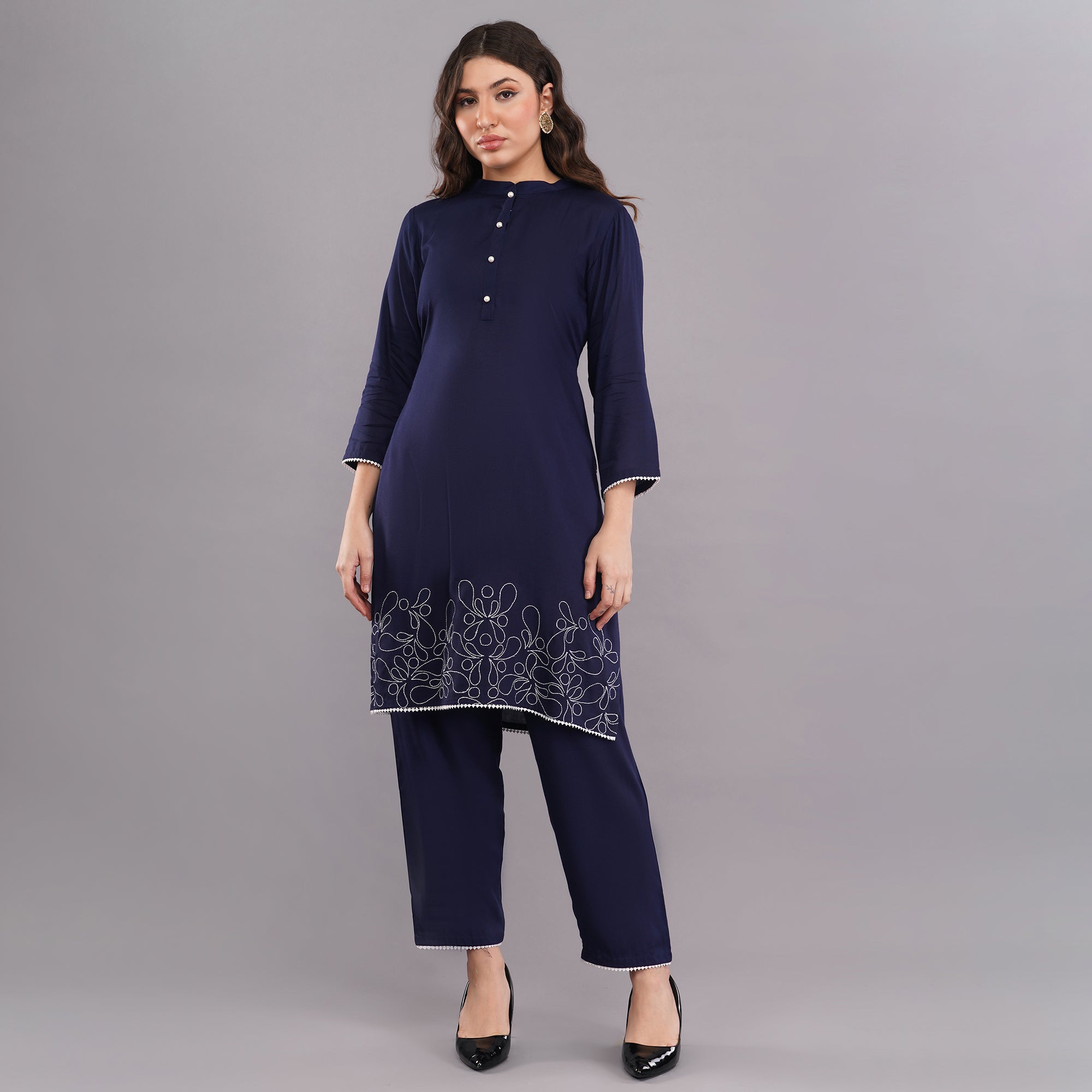 Rayon Straight Co-ord Set