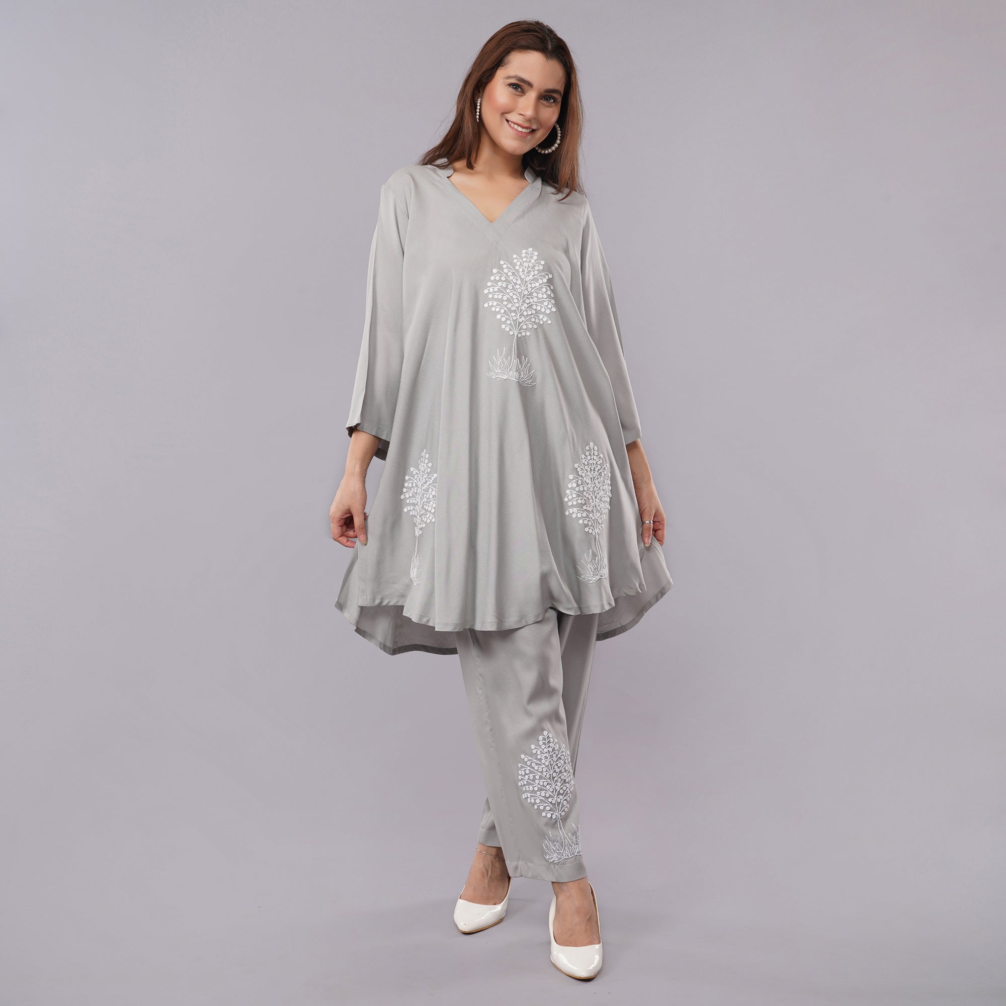 Rayon Umbrella Cut Co-ord Set