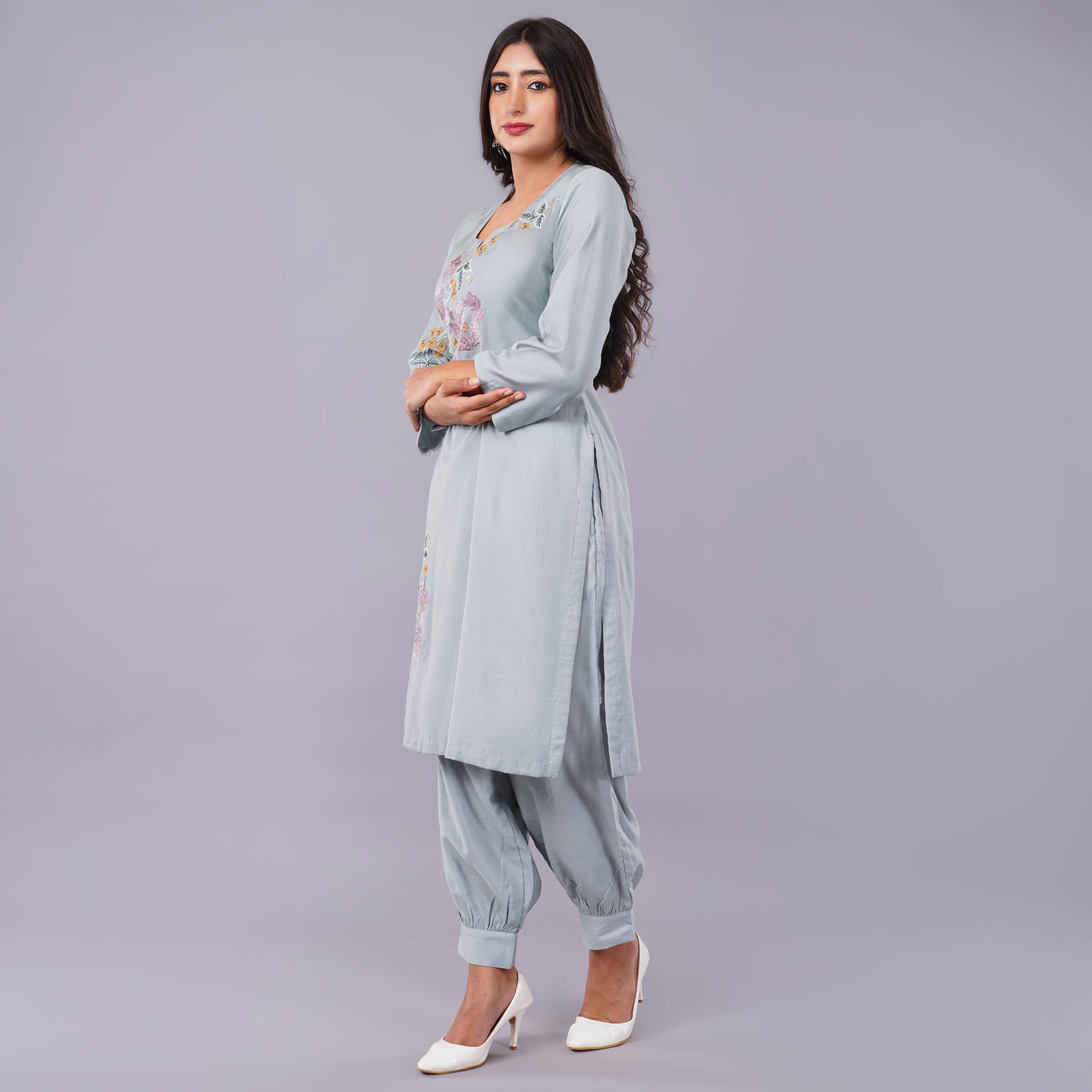 Grey Colour Kurti