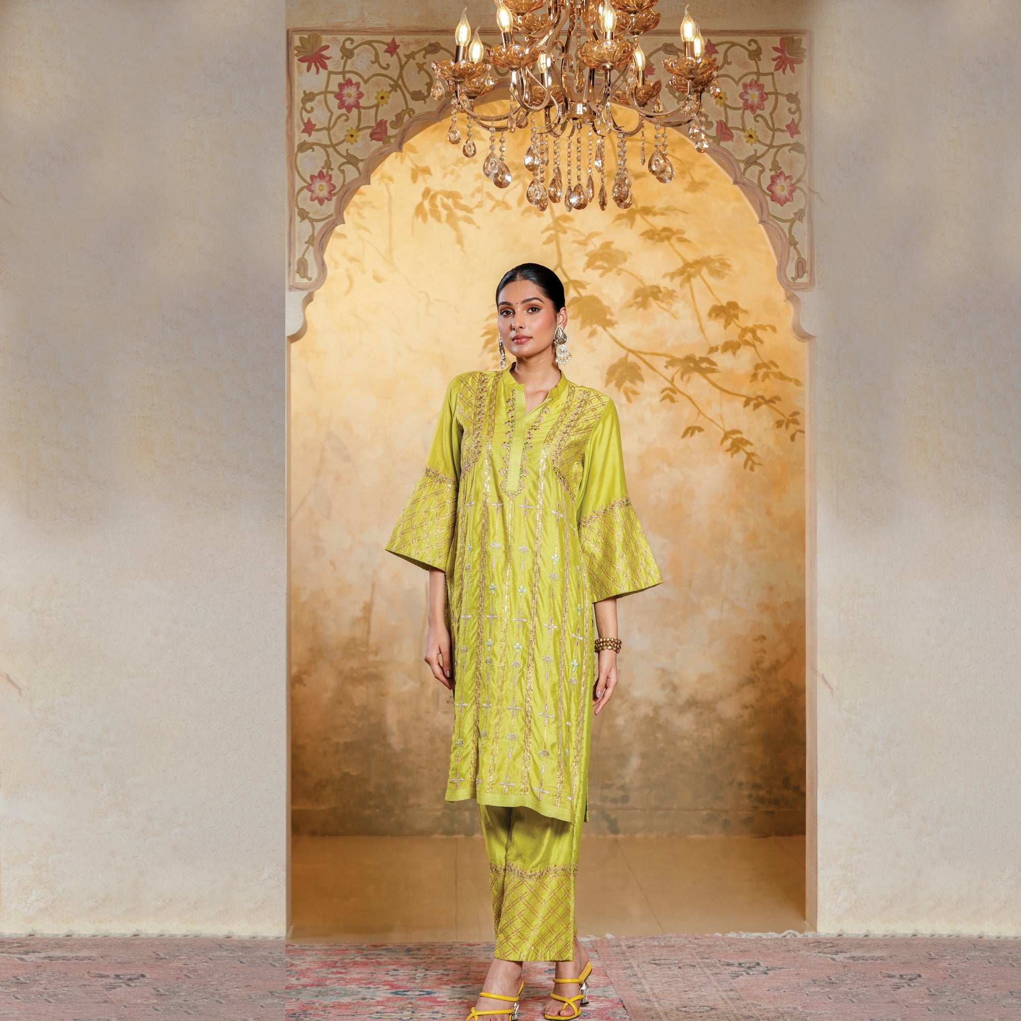 Party wear zari suits