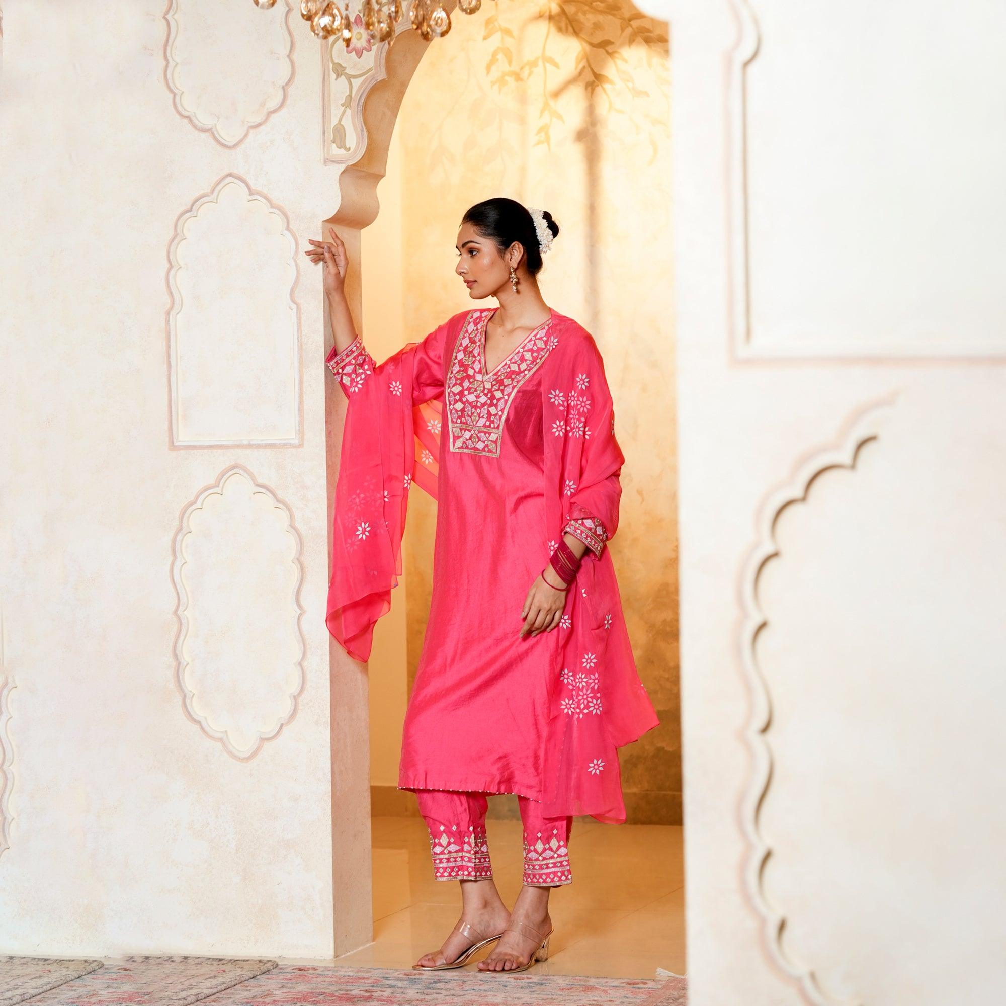 Pink suit Party wear