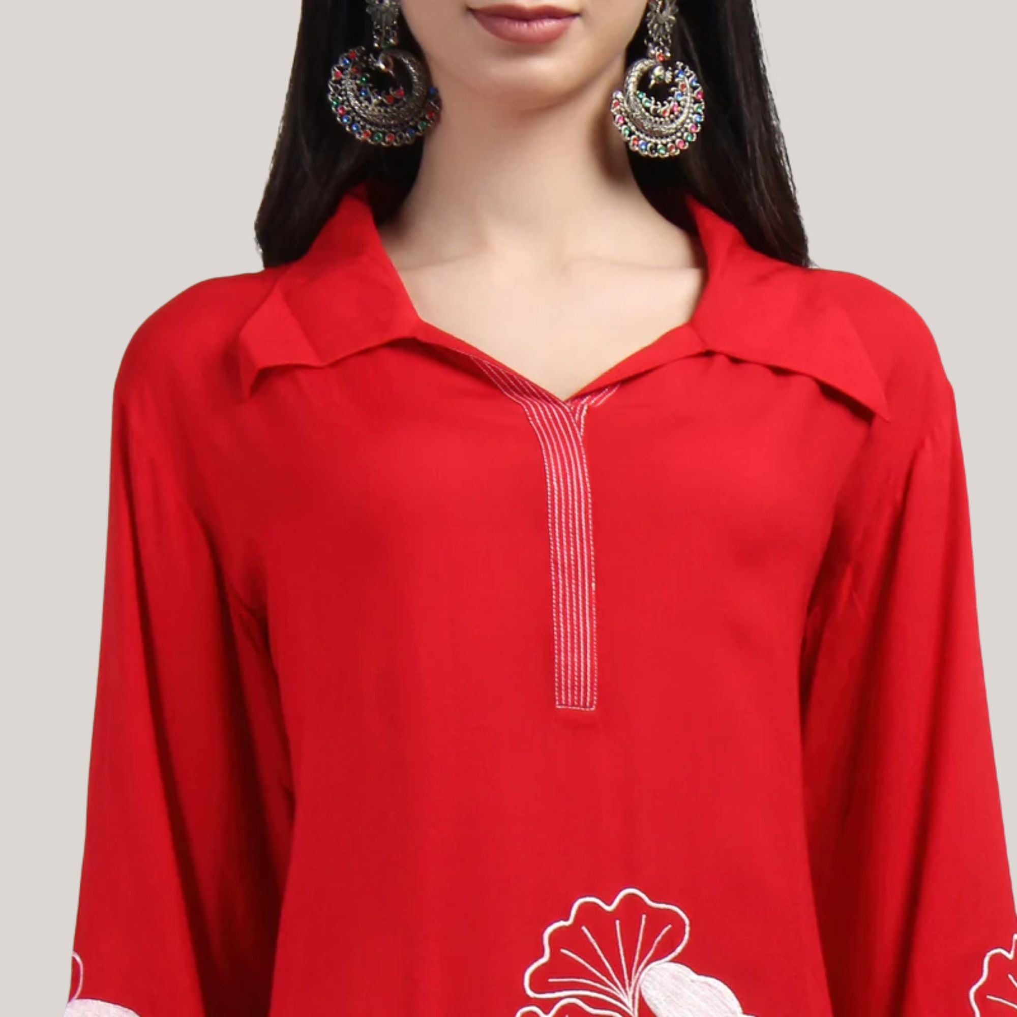 Rayon C-cut Kurti-Pant