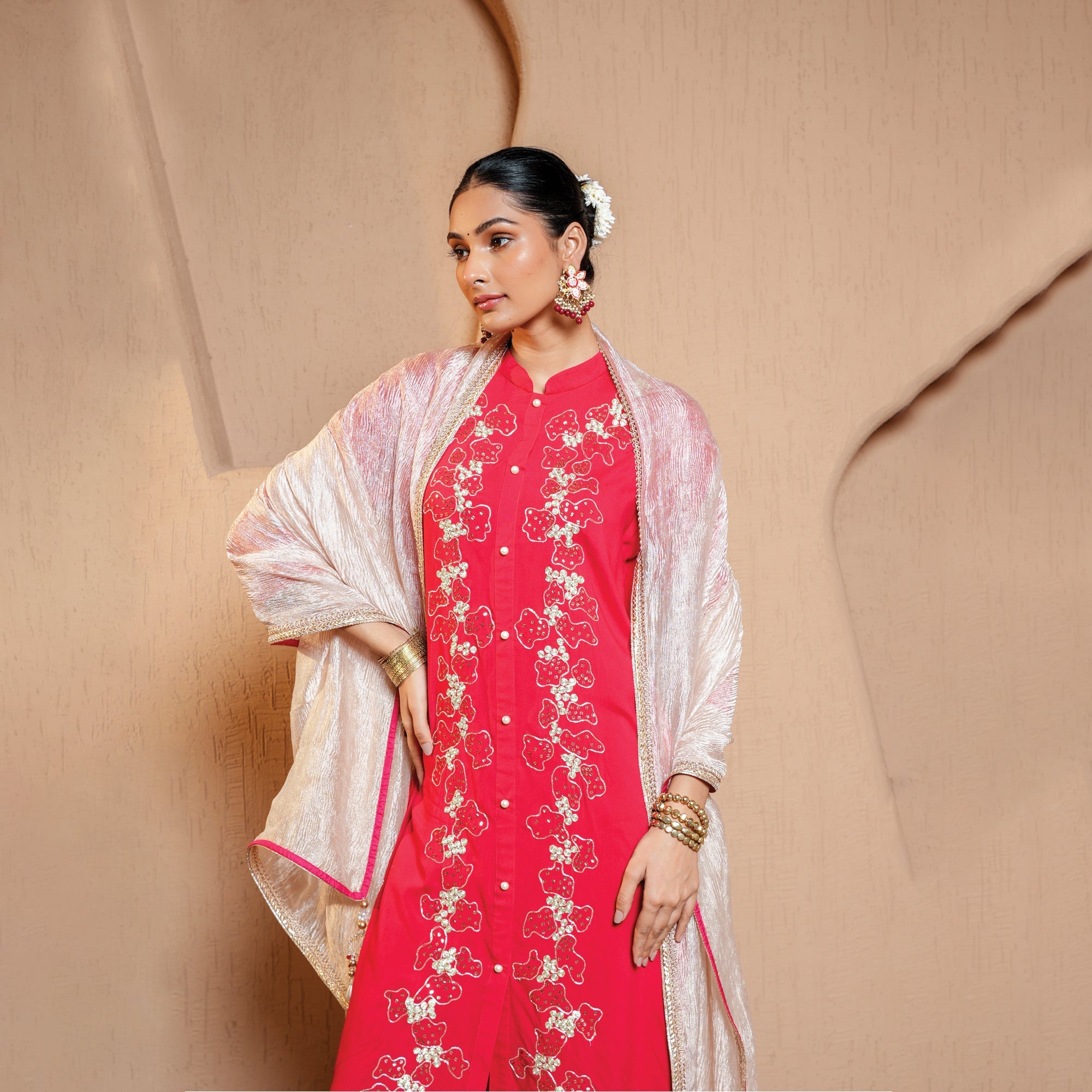 Rayon suit set with dupatta
