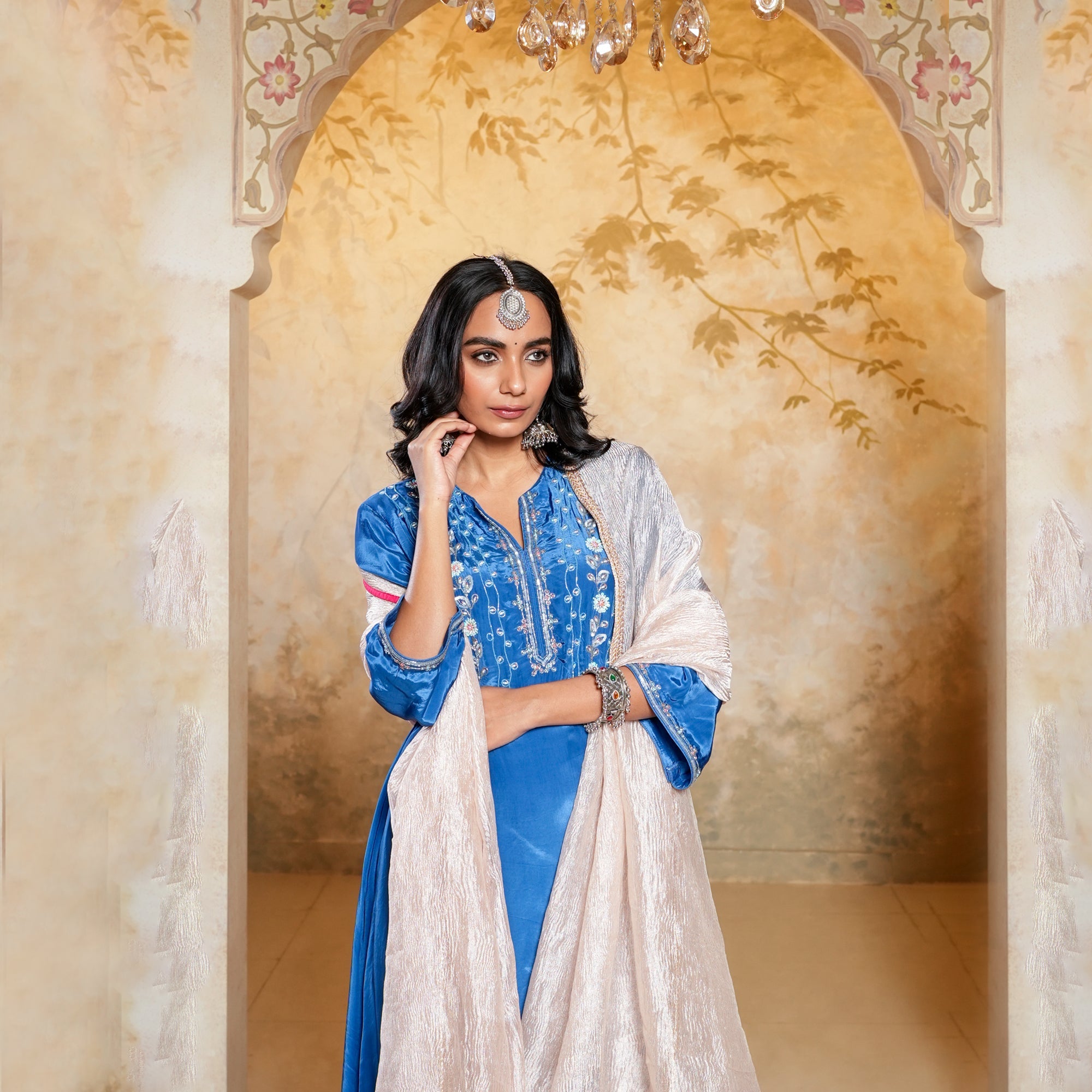 best Royal blue sharara
