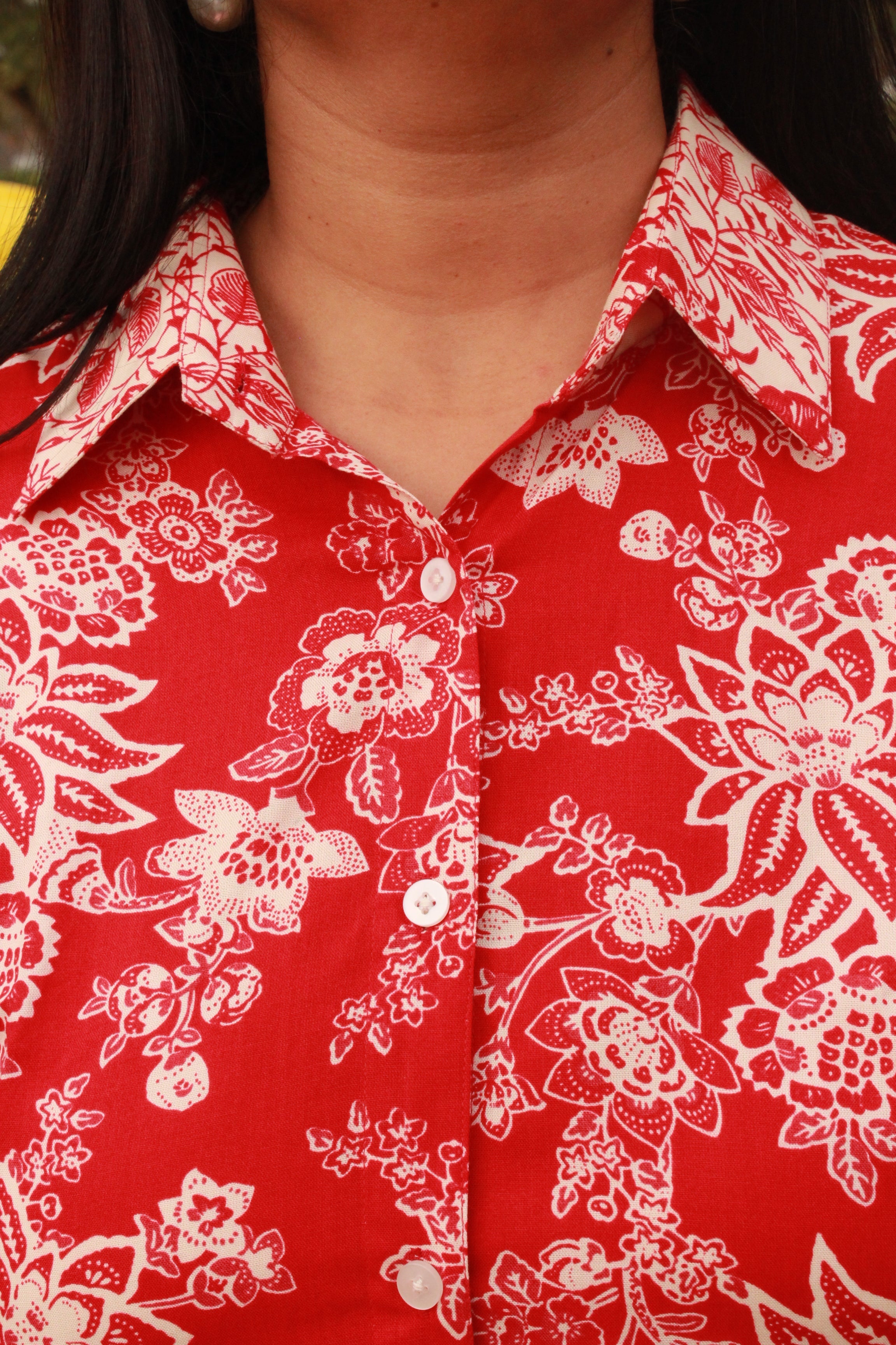 collar shirt neck co-ord set