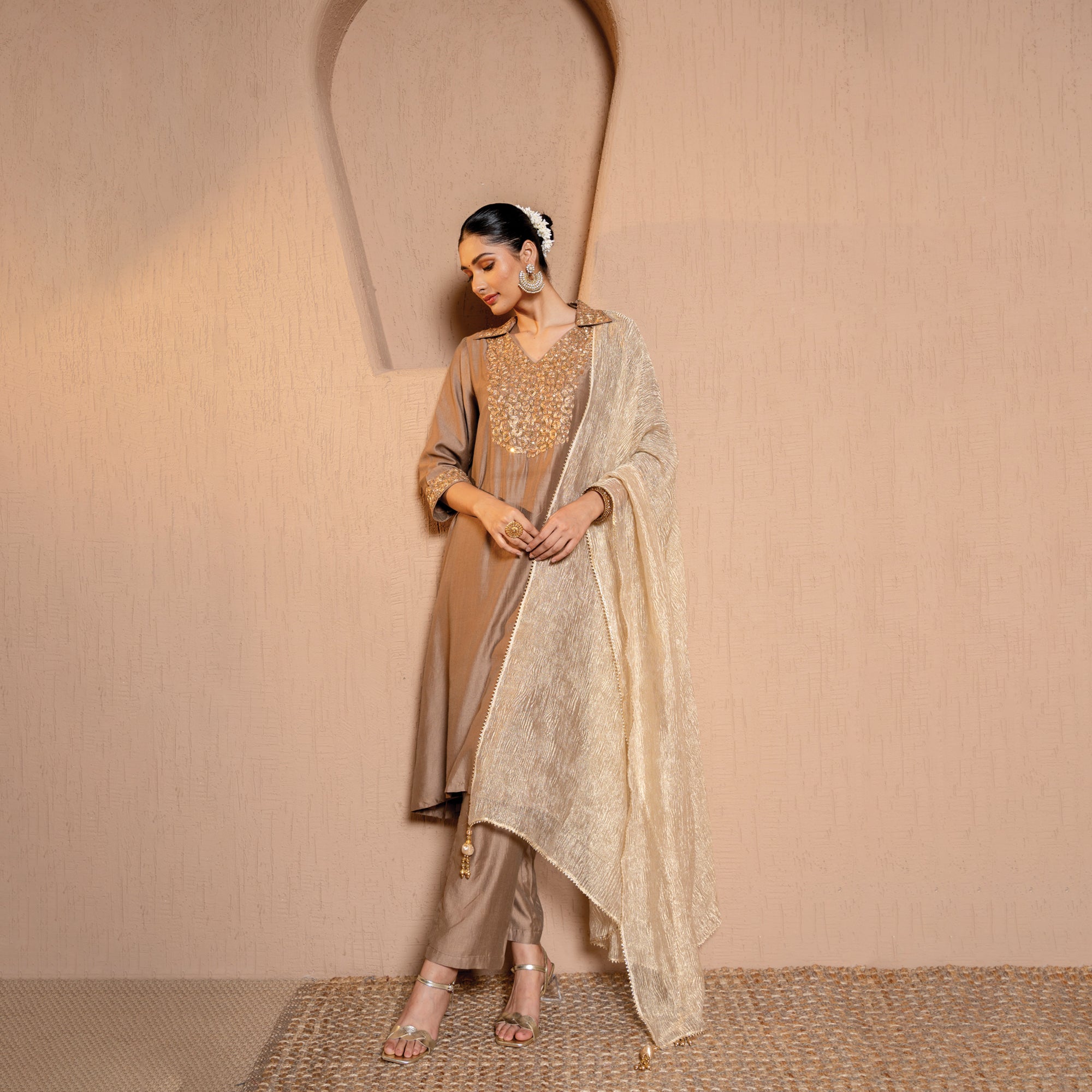 Chanderi Suit set