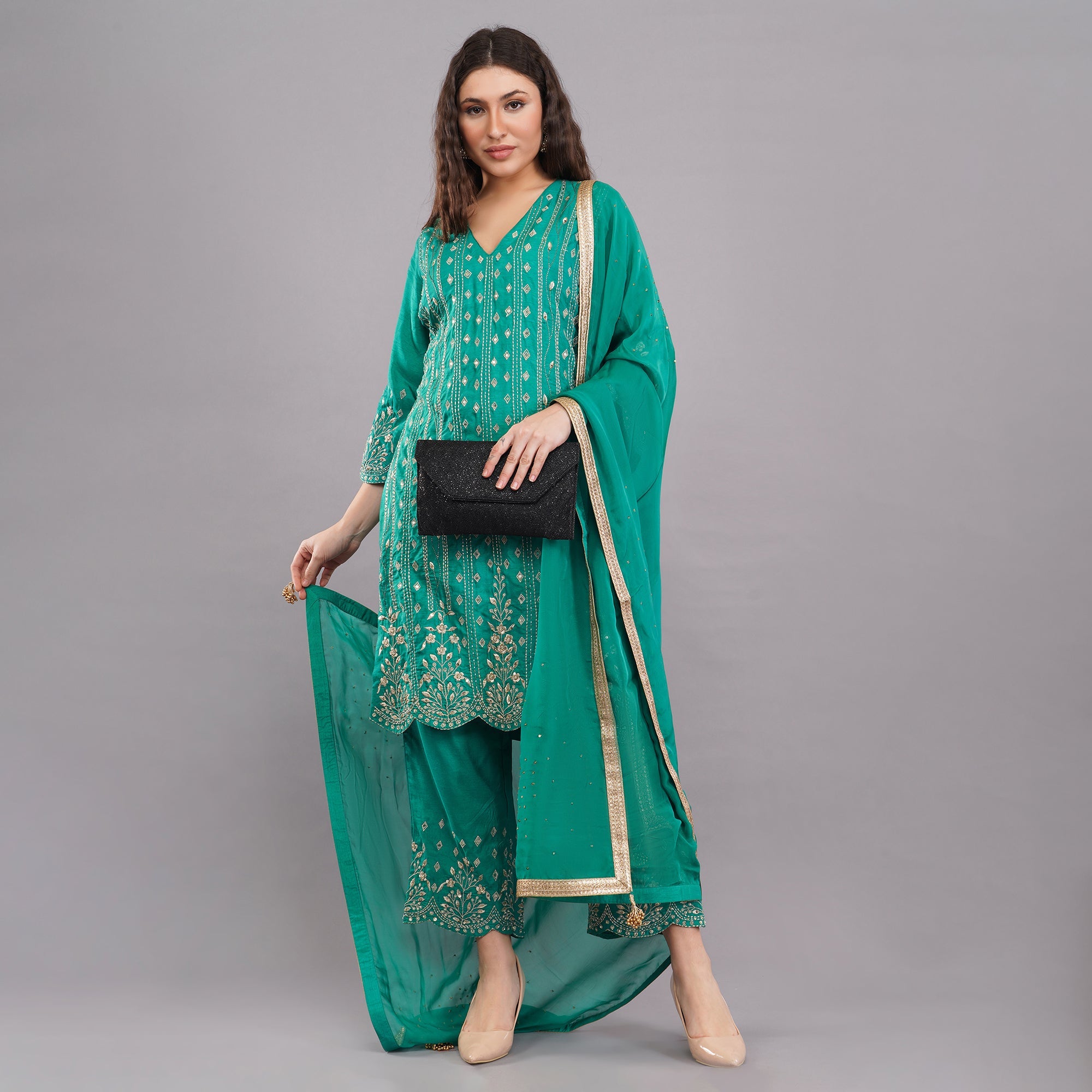 Chanderi Straight Suit