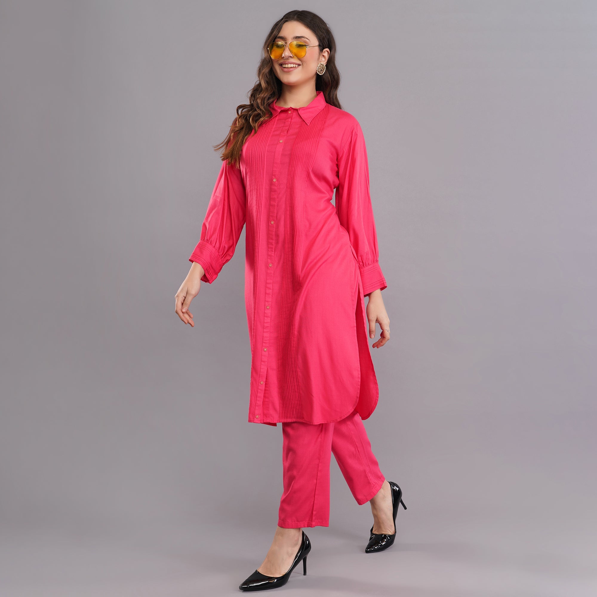 cotton kurta-pant set for women