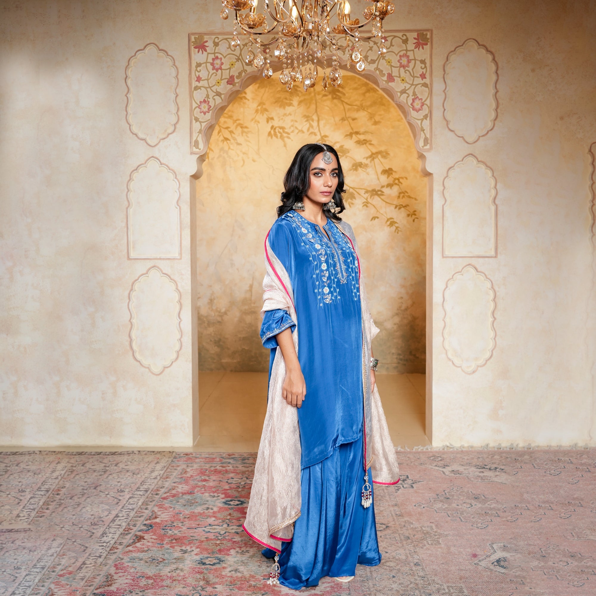 Royal blue sharara