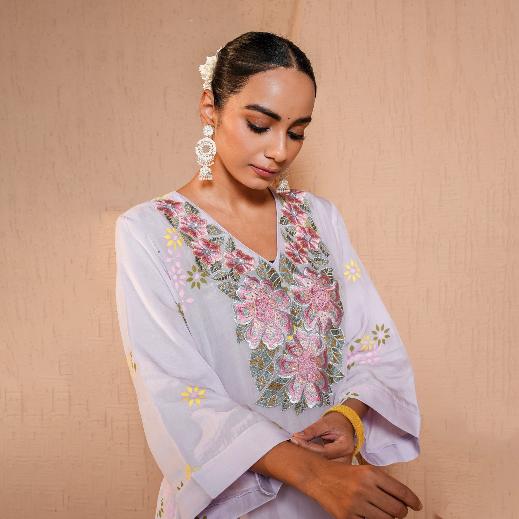Easy-to-wear pink kurta set