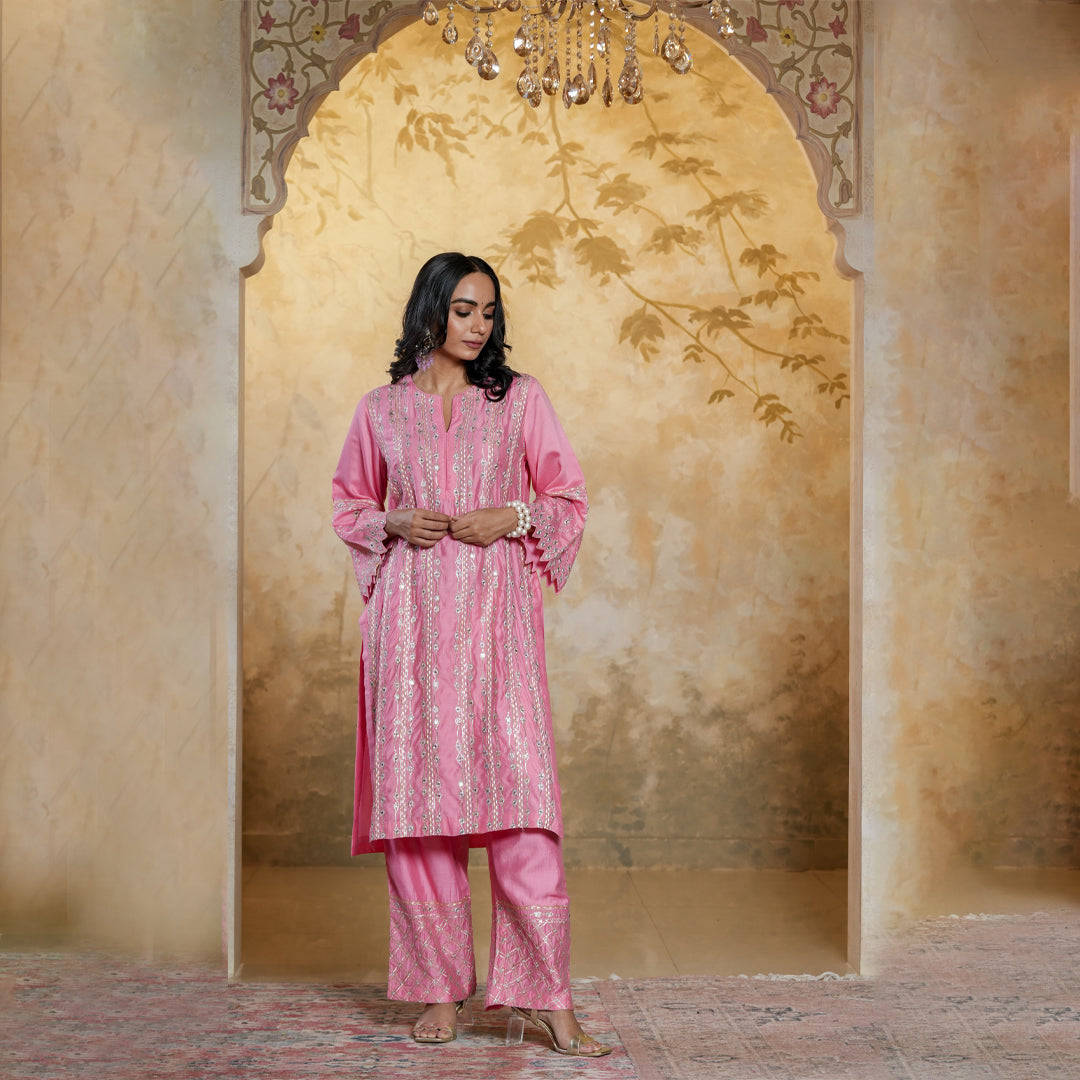 pink suit for women
