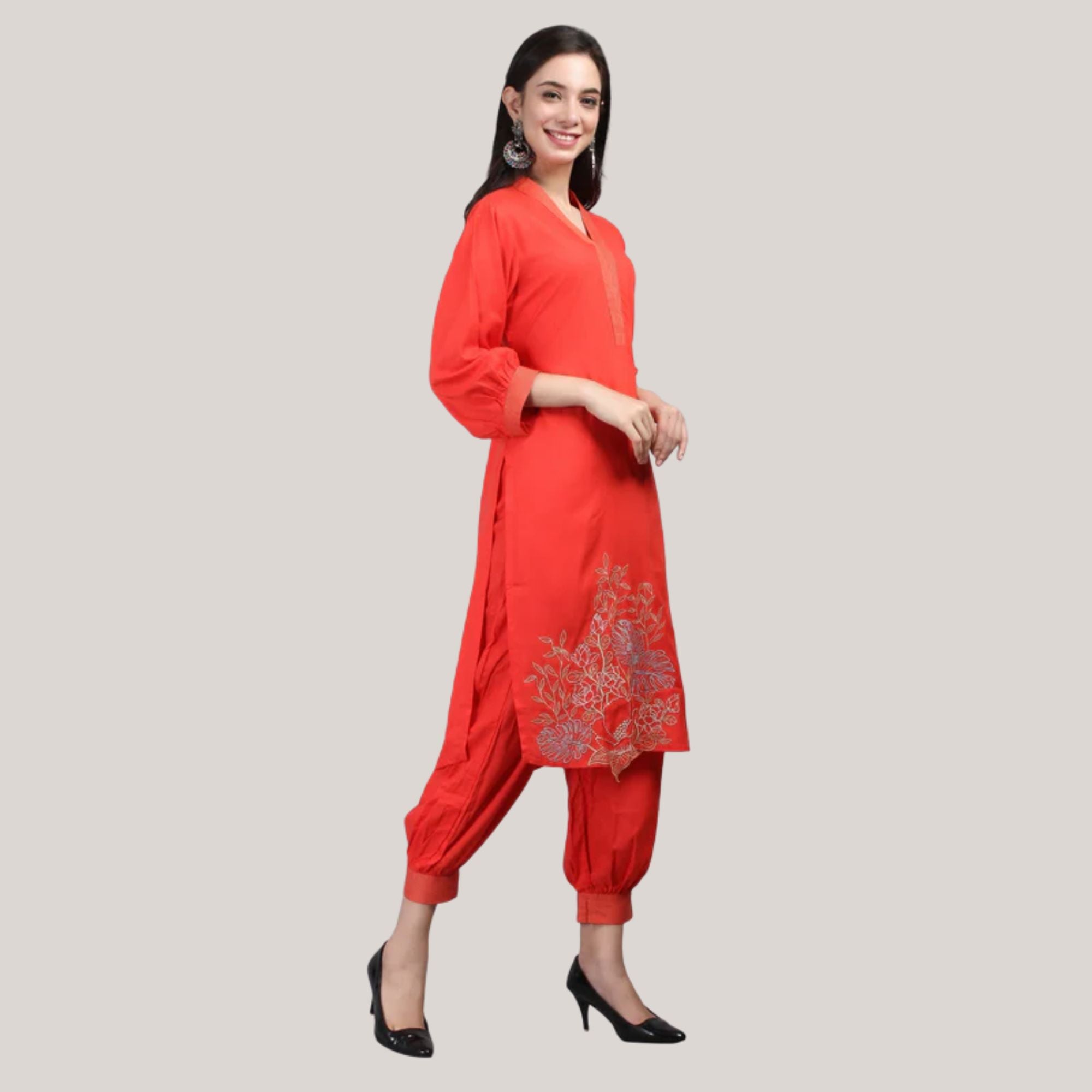 Casual Red kurta set