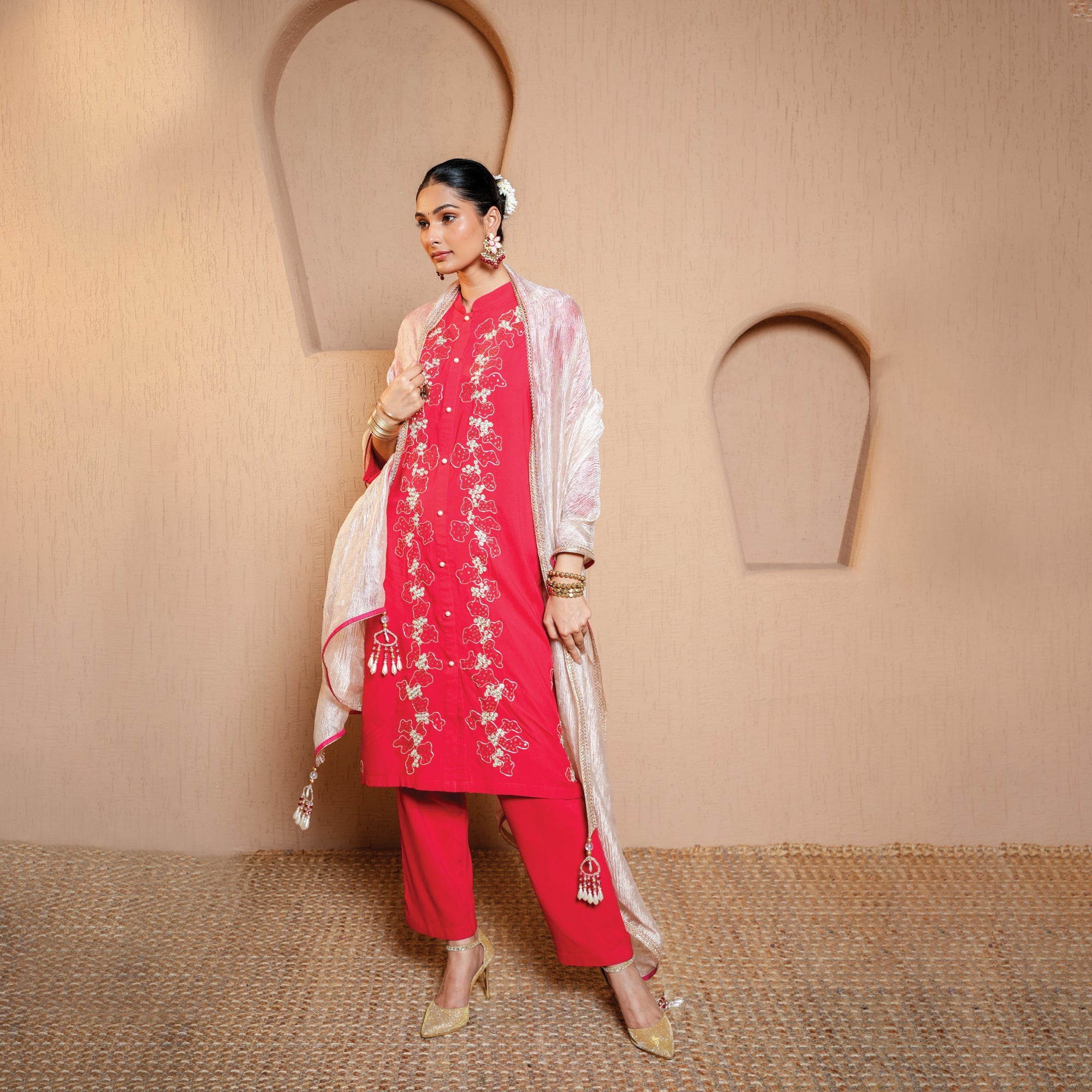 Embroidery Rayon suit set