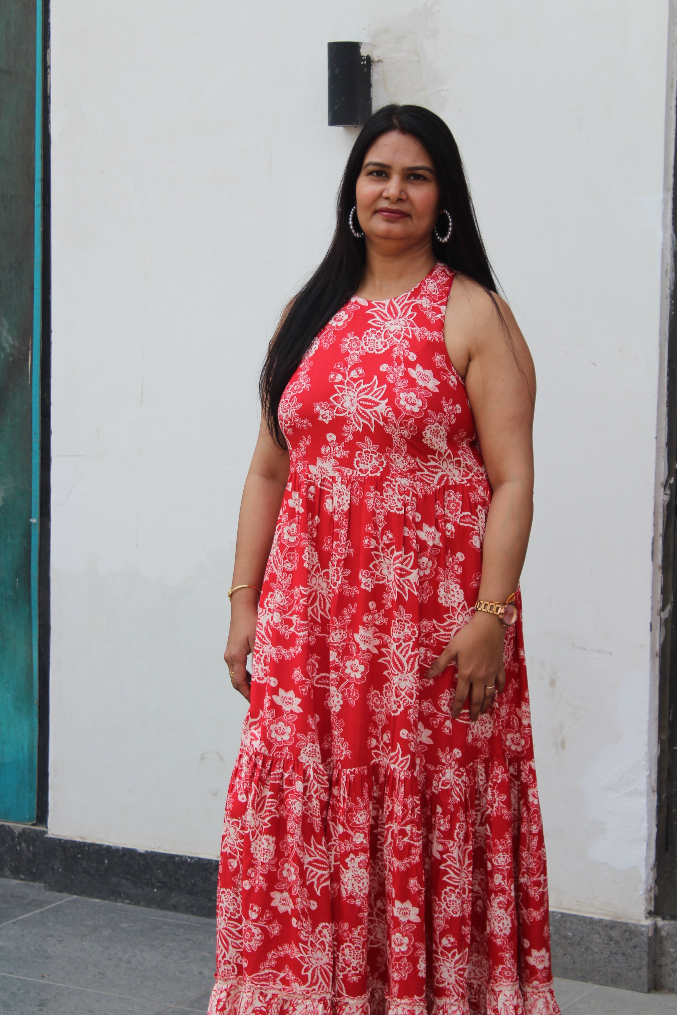 stylish cut-sleeve dress