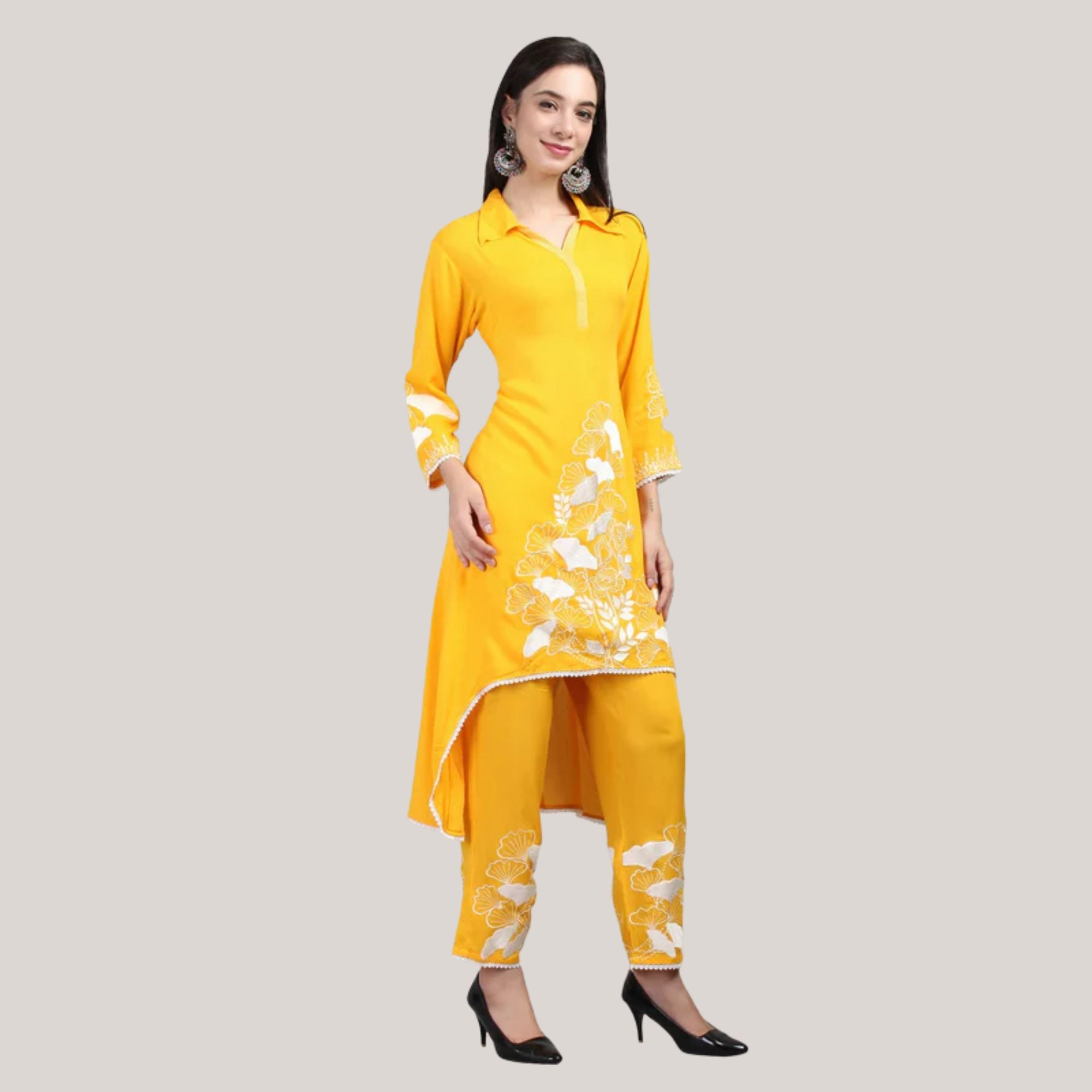 yellow kurti